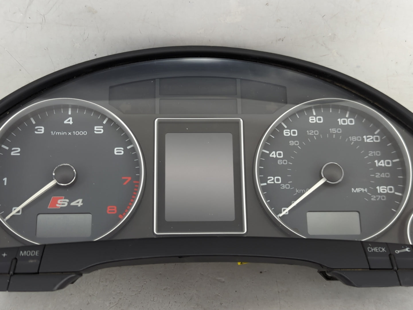 2004 Audi S4 Instrument Cluster Speedometer Gauges P/N:0263626 8E0920980P, 2132450745 Miles: Fits OEM Used Auto Parts - Oemu