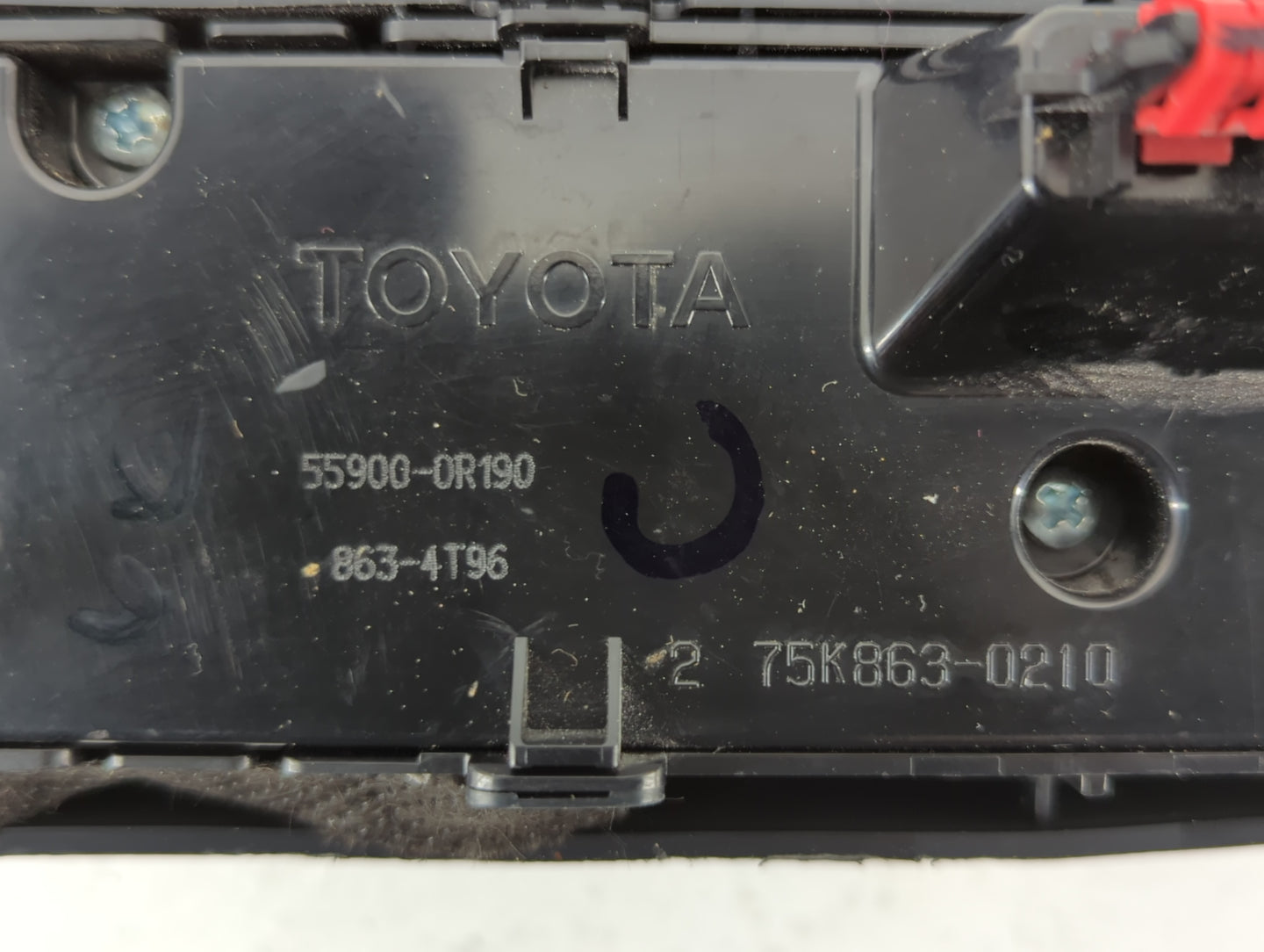 2004 Blank Key Toyota Climate Control Module Temperature AC/Heater Replacement P/N:863-4T96 5590G-0R190 Fits OEM Used Auto P