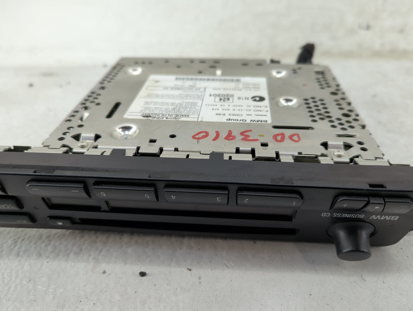 2004 Bmw 325xi Radio AM FM Cd Player Receiver Replacement P/N:65.12-6 943 429 Fits Fits 2002 2003 2005 2006 OEM Used Auto Pa