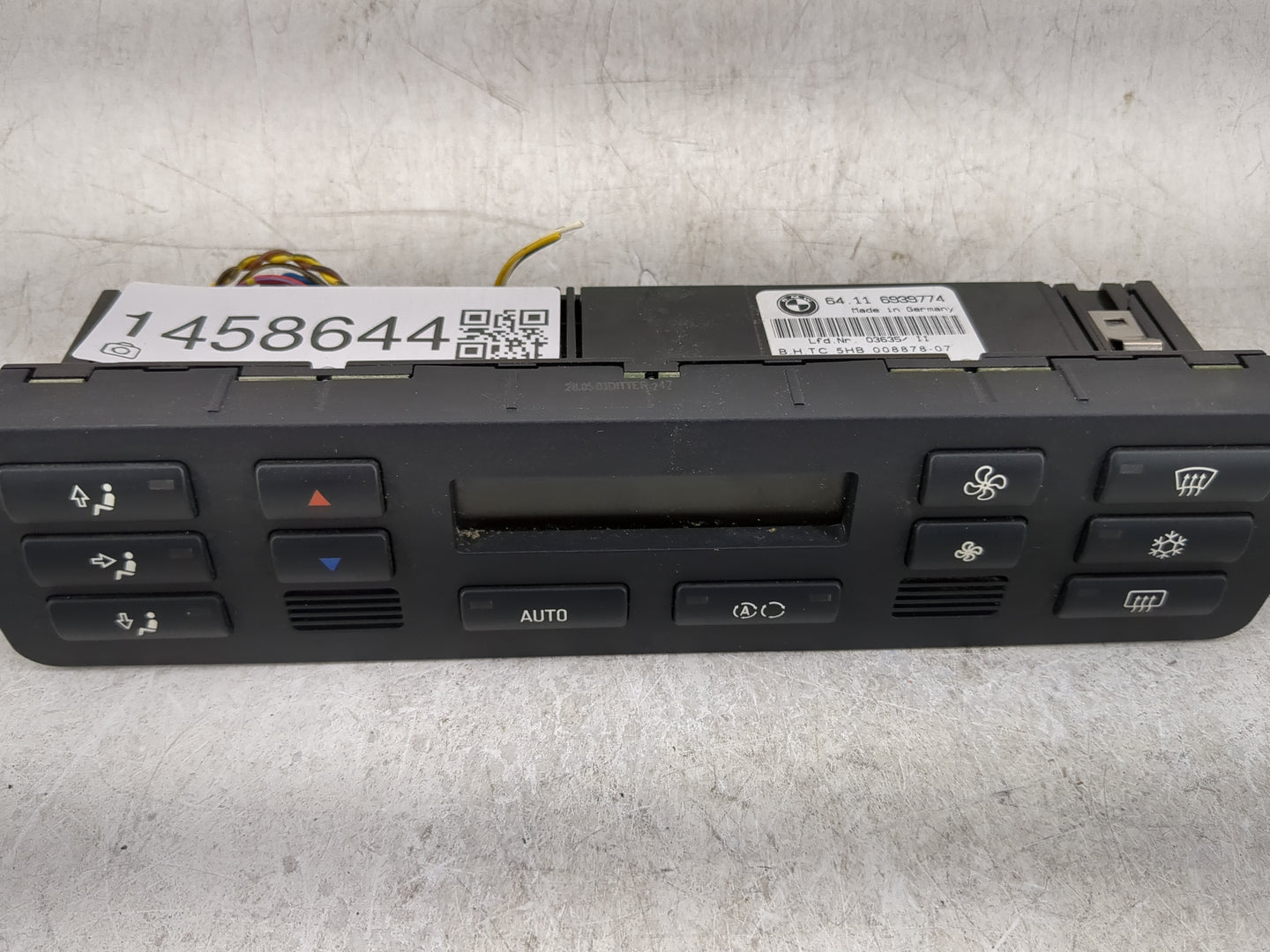 2001-2006 Bmw 330i Climate Control Module Temperature AC/Heater Replacement P/N:6939774 Fits OEM Used Auto Parts - Oemusedau