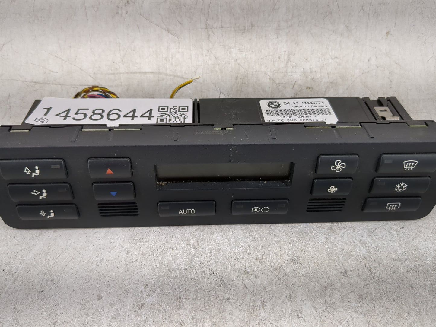 2001-2006 Bmw 330i Climate Control Module Temperature AC/Heater Replacement P/N:6939774 Fits OEM Used Auto Parts - Oemusedau