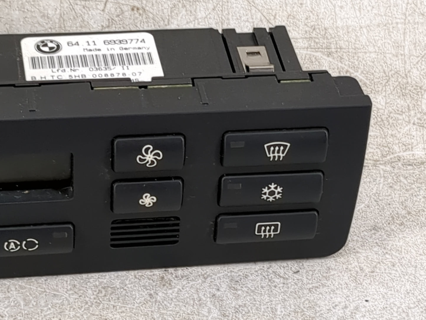 2001-2006 Bmw 330i Climate Control Module Temperature AC/Heater Replacement P/N:6939774 Fits OEM Used Auto Parts - Oemusedau