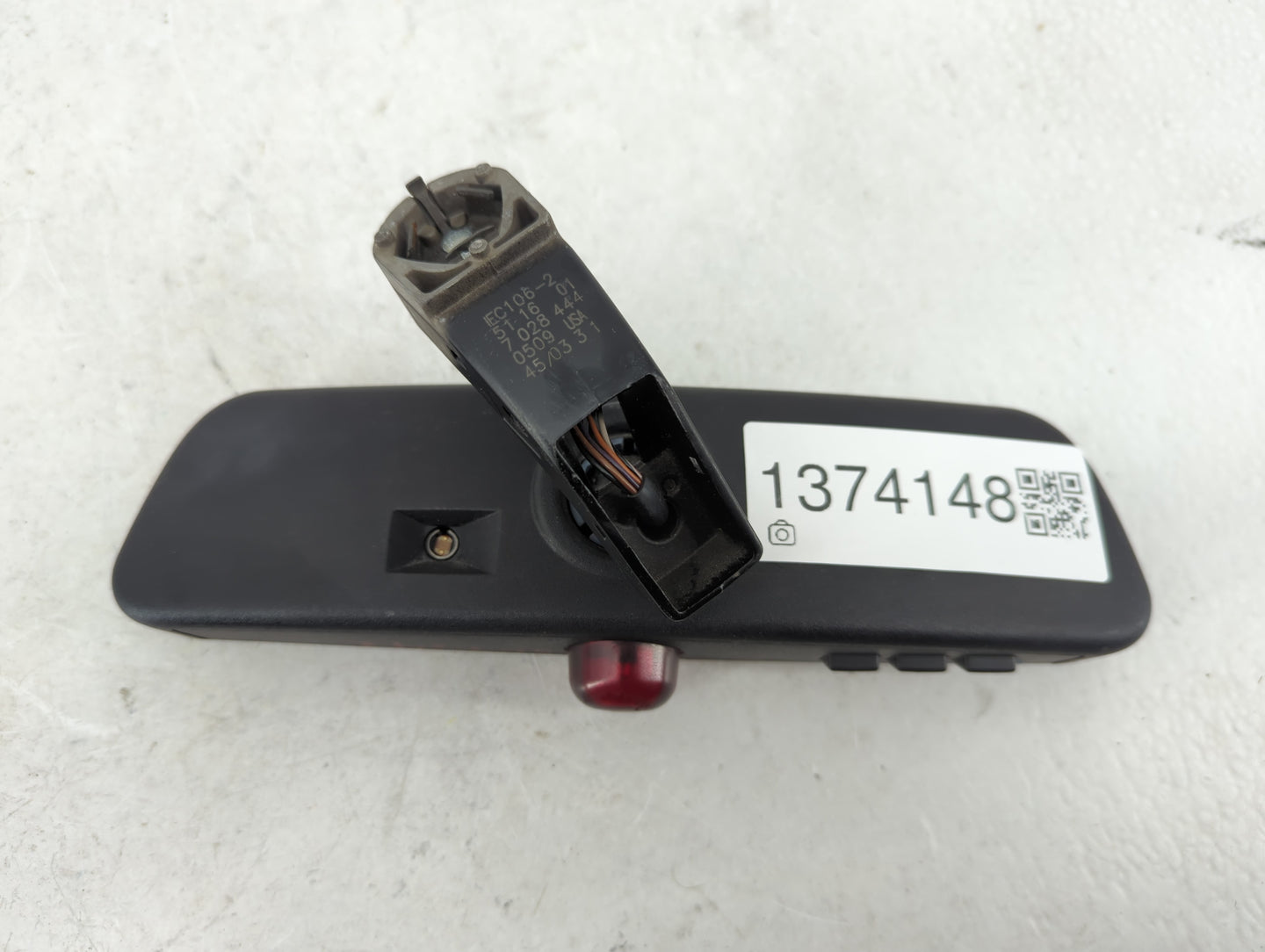 2004 Bmw 530i Interior Rear View Mirror Replacement OEM P/N:51168236774 Fits OEM Used Auto Parts - Oemusedautoparts1.com