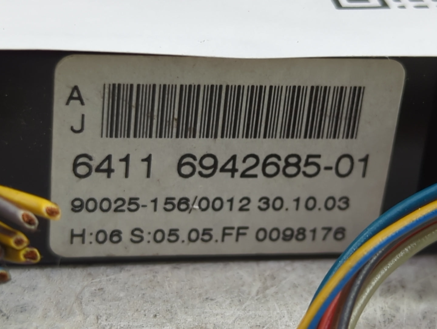 2004 Bmw 530i Climate Control Module Temperature AC/Heater Replacement P/N:6411 6942685-01 64116942685 Fits OEM Used Auto Pa