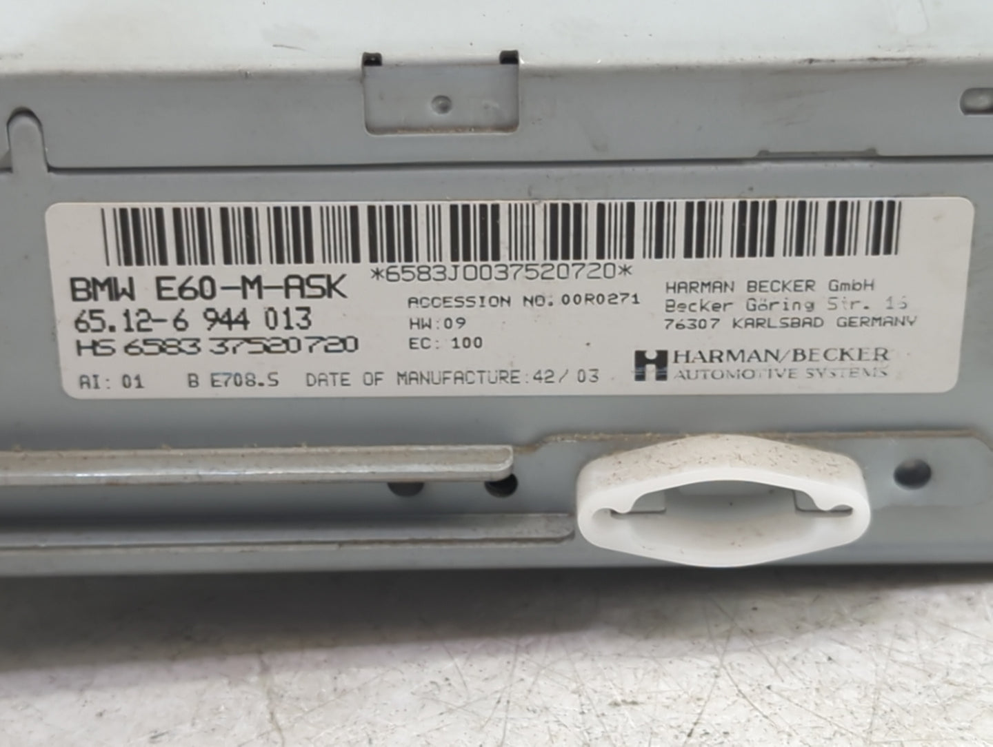 2004-2007 Bmw 530i Radio AM FM Cd Player Receiver Replacement P/N:6512 6 944 013 65126944013 Fits Fits 2004 2005 2006 2007 O