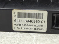 2004 Bmw 530i Climate Control Module Temperature AC/Heater Replacement P/N:6411 6942685-01 64116942685 Fits OEM Used Auto Pa