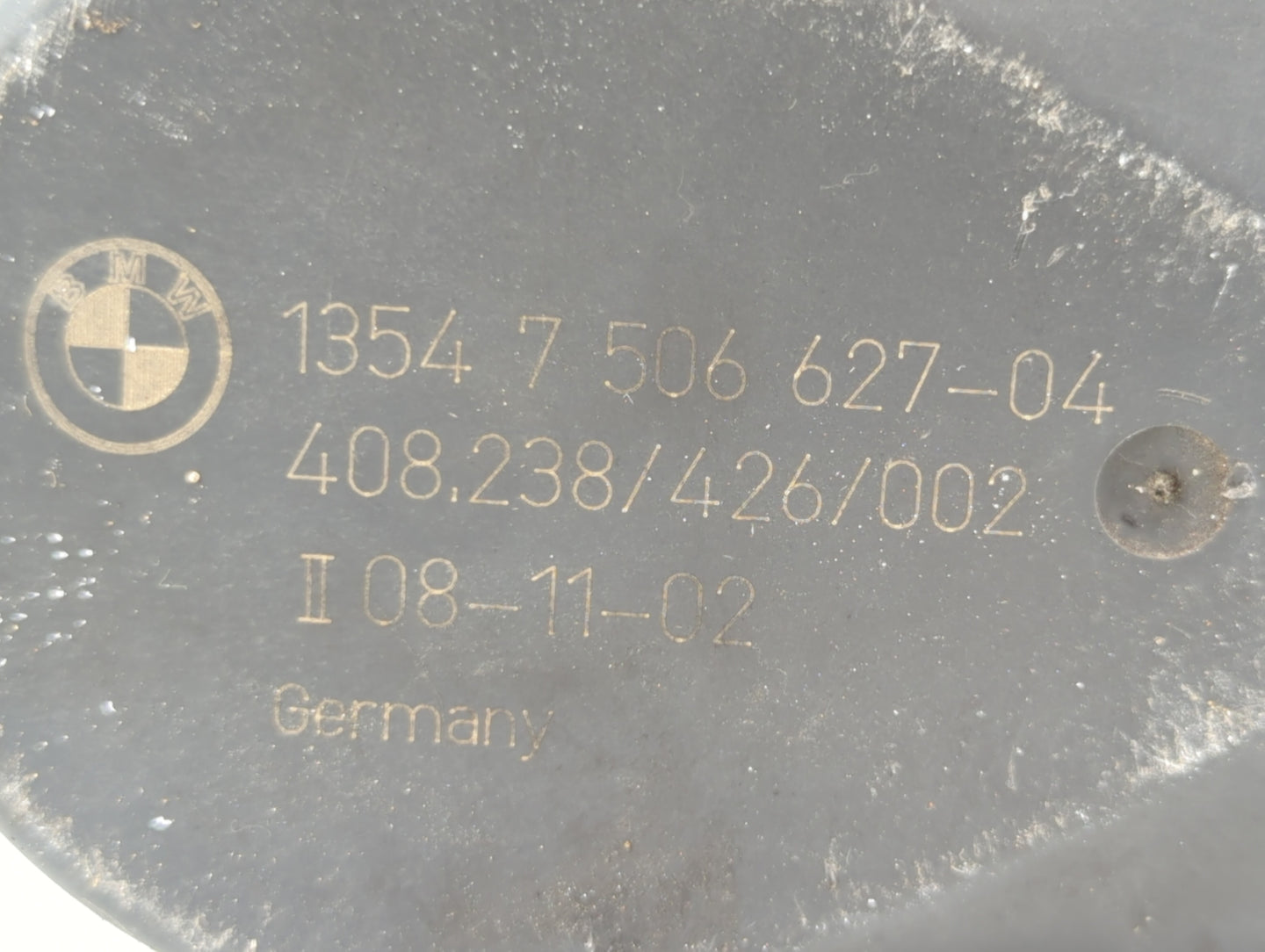 2002-2005 Bmw 745i Throttle Body P/N:7506627 Fits Fits 2002 2003 2004 2005 2006 OEM Used Auto Parts - Oemusedautoparts1.com