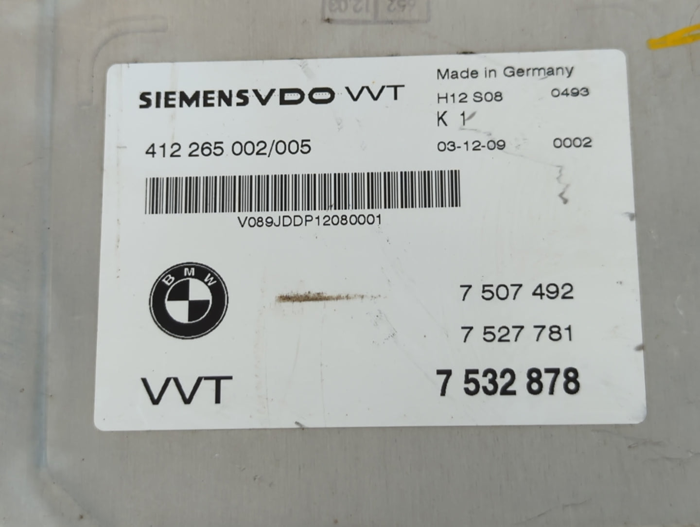 2004 Bmw 745i PCM Engine Control Computer ECU ECM PCU OEM P/N:7 532 878 Fits OEM Used Auto Parts - Oemusedautoparts1.com