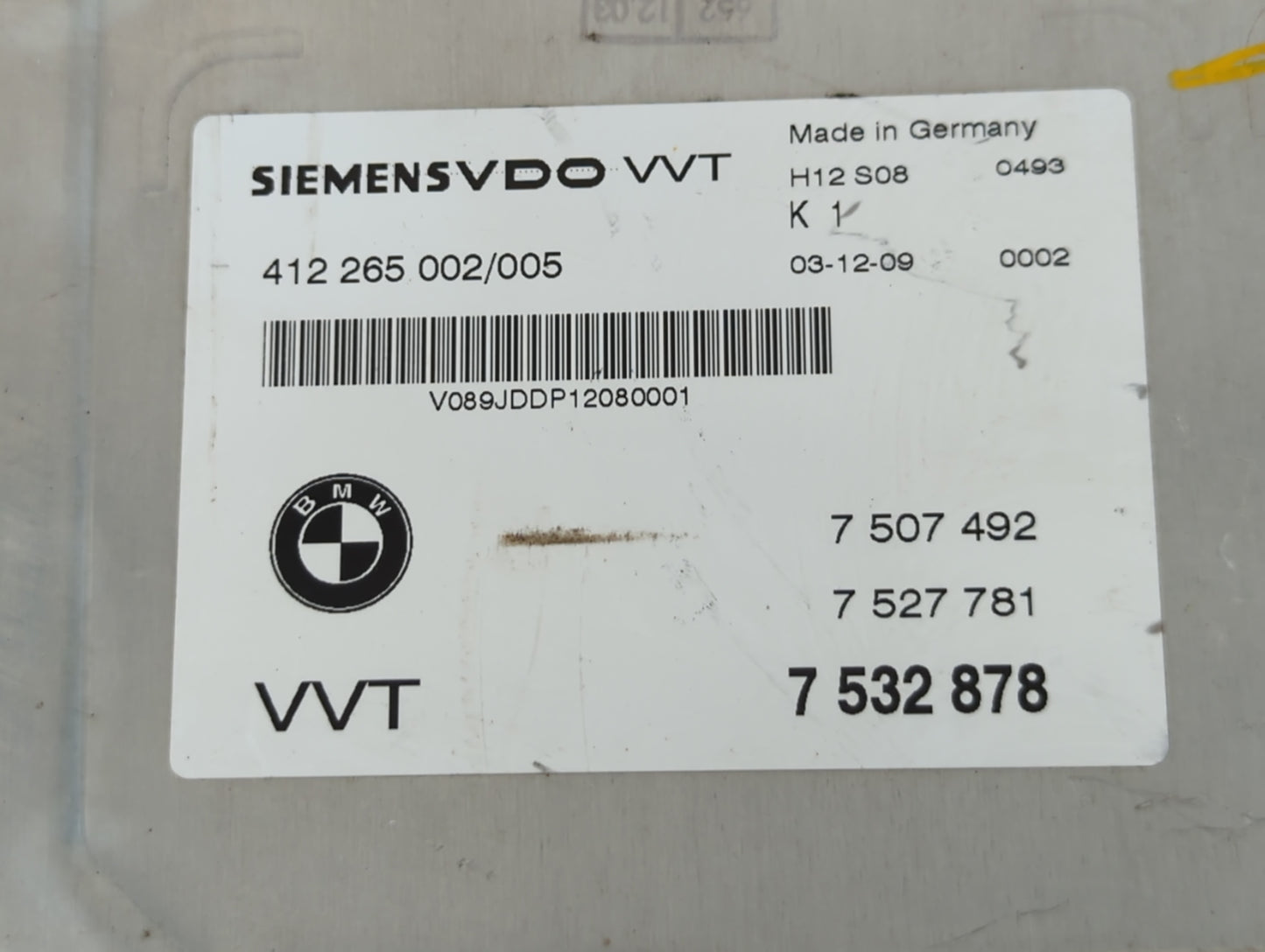 2004 Bmw 745i PCM Engine Control Computer ECU ECM PCU OEM P/N:7 532 878 Fits OEM Used Auto Parts - Oemusedautoparts1.com