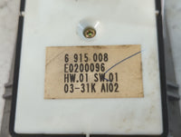 2002-2005 Bmw 745i Master Power Window Switch Replacement Driver Side Left P/N:03-31K 6 915 008 Fits Fits 2002 2003 2004 200