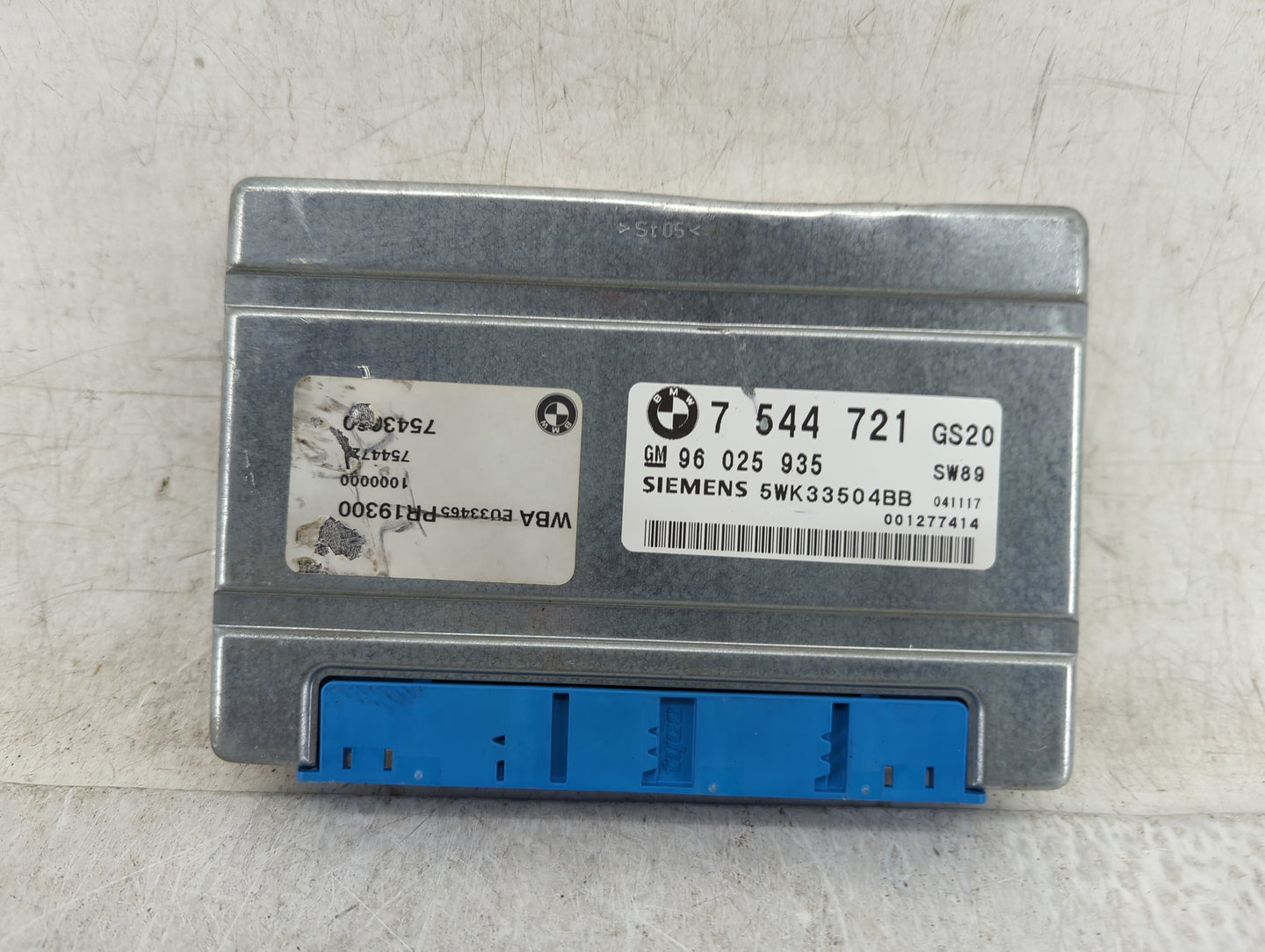 2004 Bmw X3 PCM Engine Control Computer ECU ECM PCU OEM P/N:7544721 Fits Fits 2003 2005 OEM Used Auto Parts - Oemusedautopar