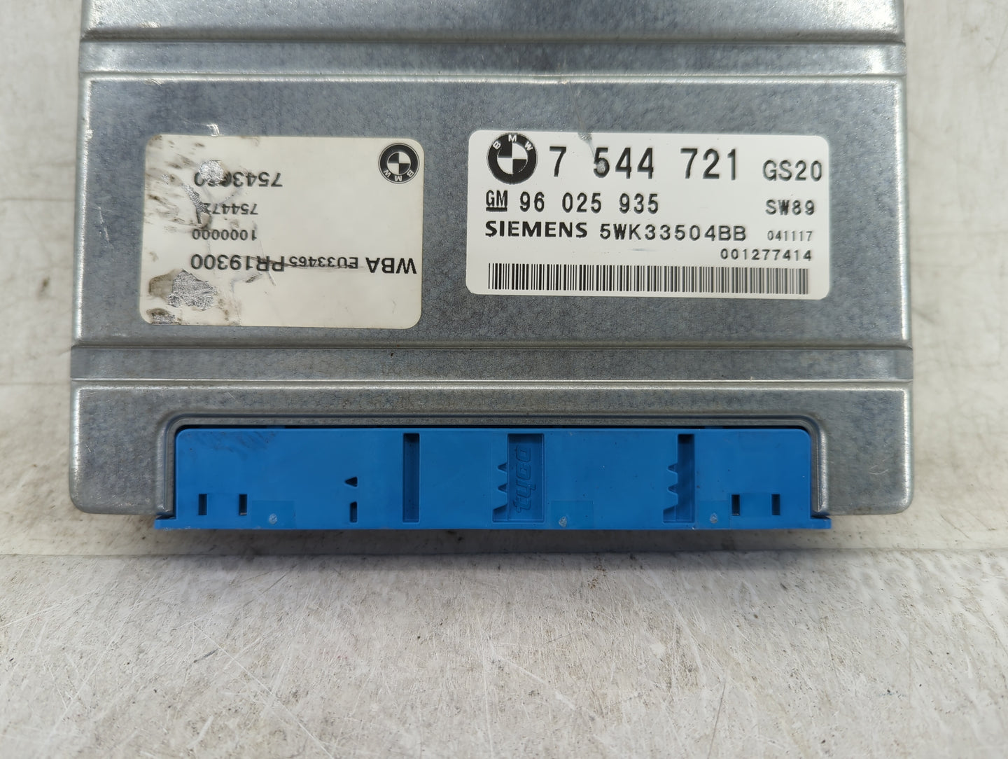 2004 Bmw X3 PCM Engine Control Computer ECU ECM PCU OEM P/N:7544721 Fits Fits 2003 2005 OEM Used Auto Parts - Oemusedautopar