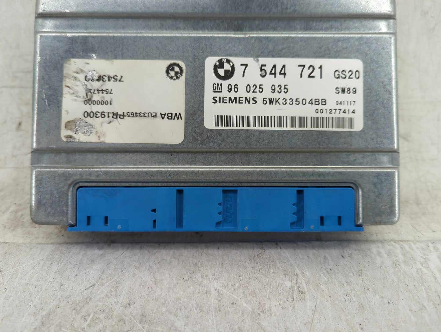 2004 Bmw X3 PCM Engine Control Computer ECU ECM PCU OEM P/N:7544721 Fits Fits 2003 2005 OEM Used Auto Parts - Oemusedautopar