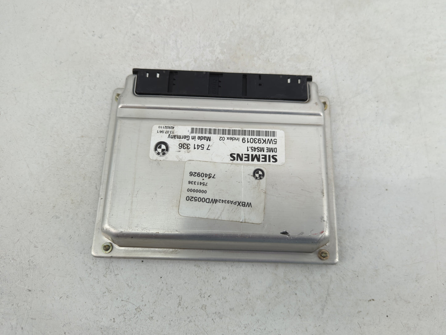 2004-2005 Bmw X3 PCM Engine Control Computer ECU ECM PCU OEM P/N:5WK93019 Fits Fits 2004 2005 OEM Used Auto Parts - Oemuseda