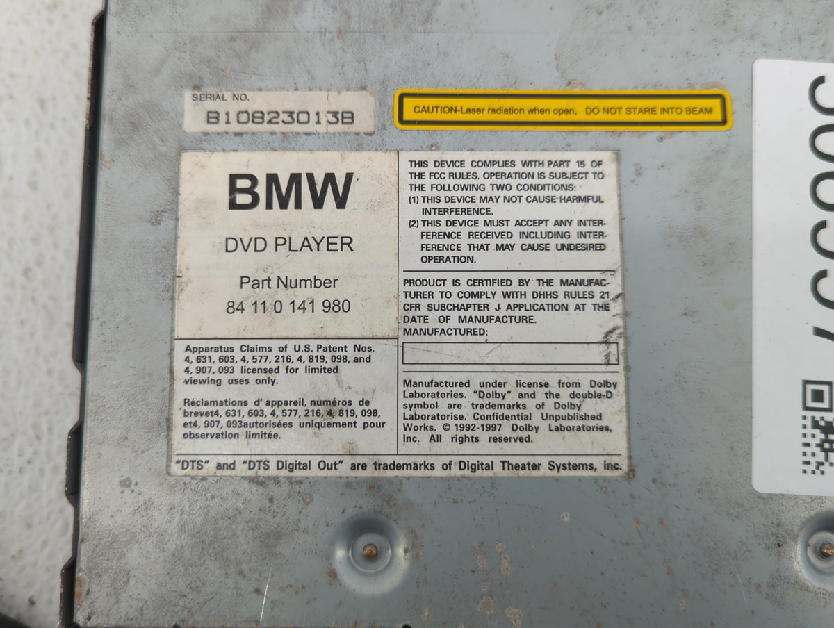 2001-2006 Bmw X5 Am Fm Cd Player Radio Receiver - Oemusedautoparts1.com