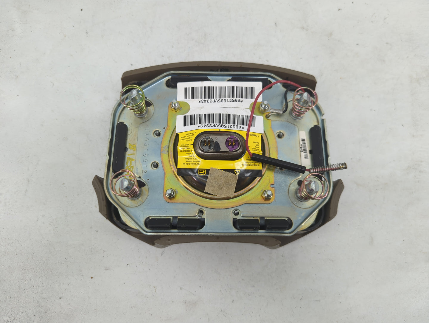 2001-2005 Buick Lesabre Air Bag Driver Left Steering Wheel Mounted Grey - Oemusedautoparts1.com