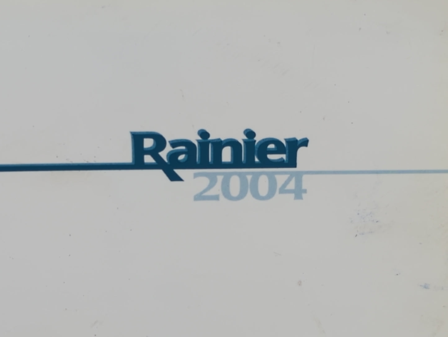 2004 Buick Rainier Owners Manual Book Guide OEM Used Auto Parts - Oemusedautoparts1.com