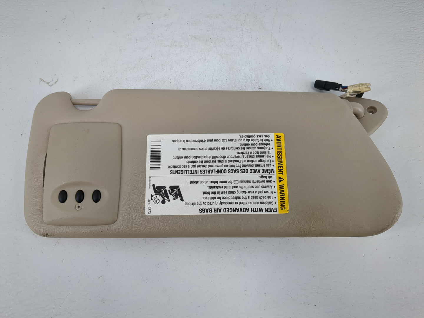 2003-2007 Cadillac Cts Sun Visor Shade Replacement Driver Left Mirror Fits Fits 2003 2004 2005 2006 2007 OEM Used Auto Parts