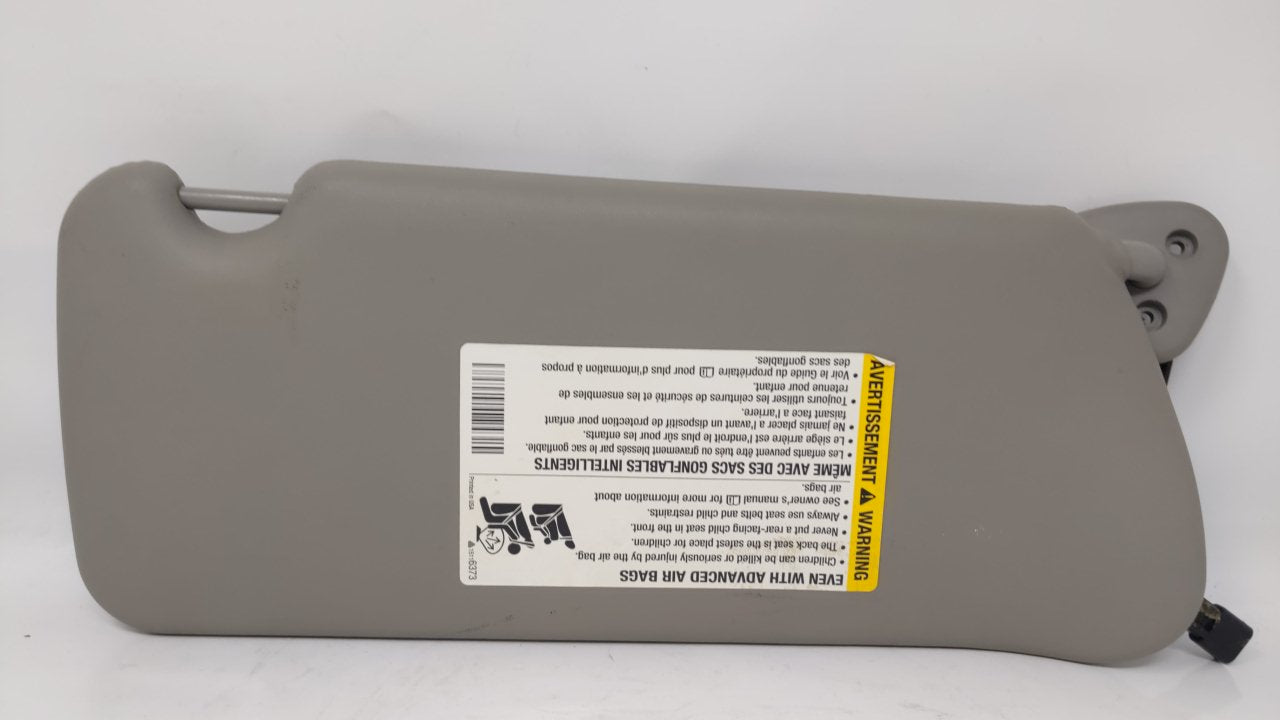 2004 Cadillac Srx Driver Left Sun Visor Sunvisor Gray - Oemusedautoparts1.com