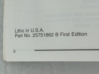2004 Cadillac Srx Owners Manual Book Guide P/N:25751862 B OEM Used Auto Parts - Oemusedautoparts1.com