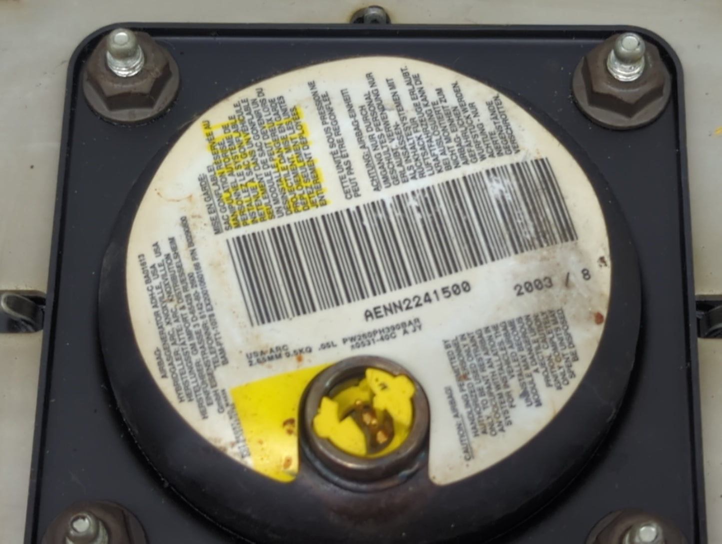 2003-2005 Chevrolet Cavalier Air Bag Driver Left Steering Wheel Mounted - Oemusedautoparts1.com