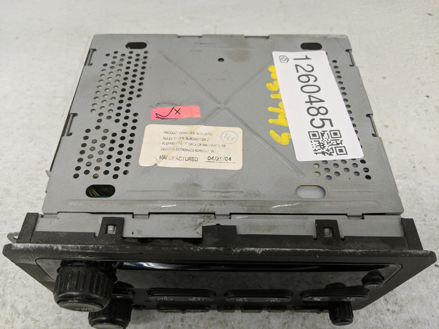 2002-2005 Chevrolet Impala Radio AM FM Cd Player Receiver Replacement P/N:10335223 Fits Fits 2002 2003 2004 2005 OEM Used Au