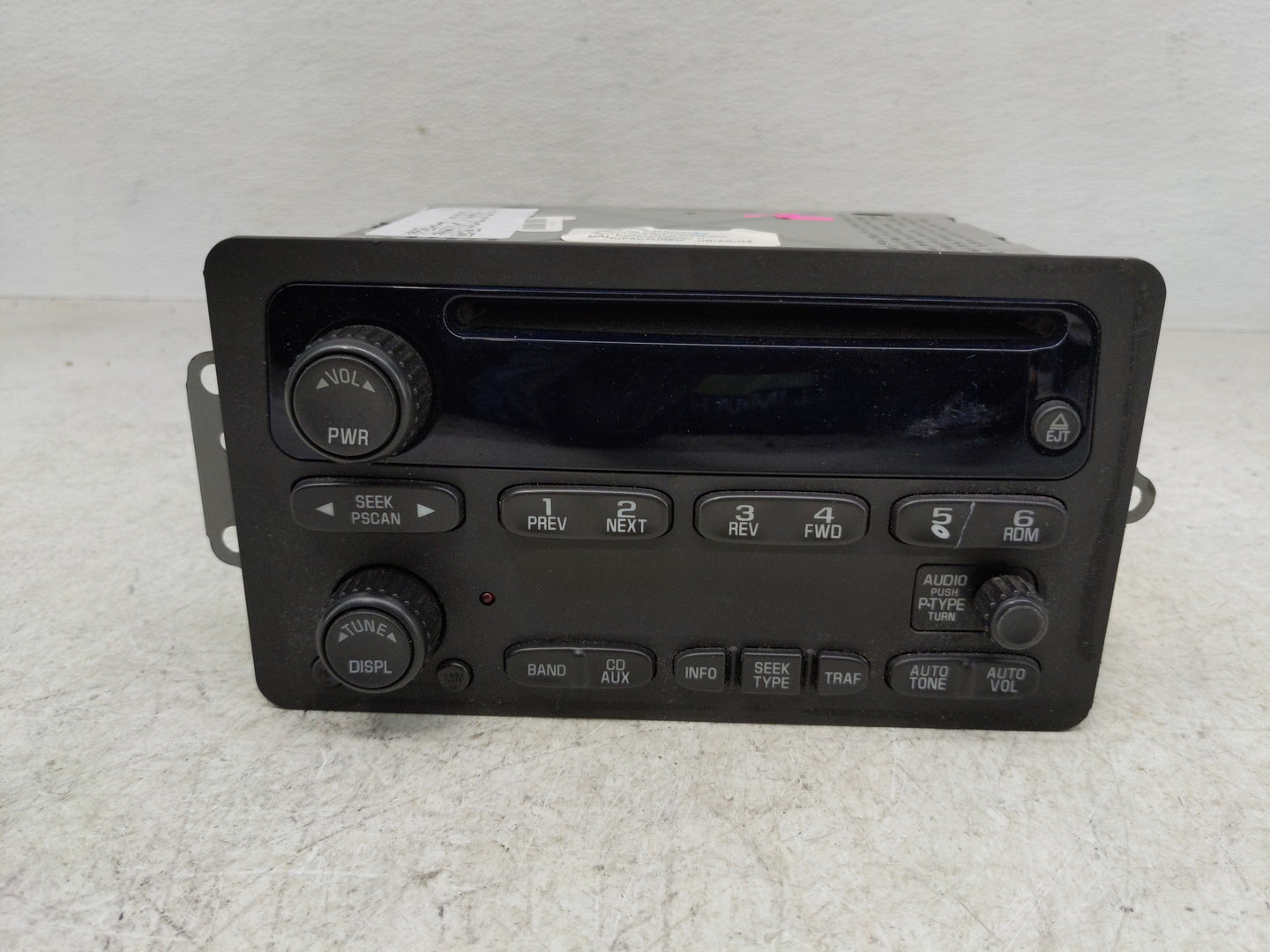 2002-2005 Chevrolet Impala Radio AM FM Cd Player Receiver Replacement P/N:10335223 Fits Fits 2002 2003 2004 2005 OEM Used Au