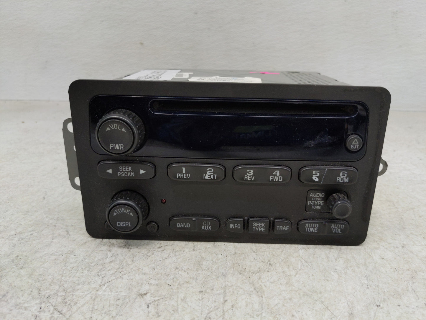 2002-2005 Chevrolet Impala Radio AM FM Cd Player Receiver Replacement P/N:10335223 Fits Fits 2002 2003 2004 2005 OEM Used Au