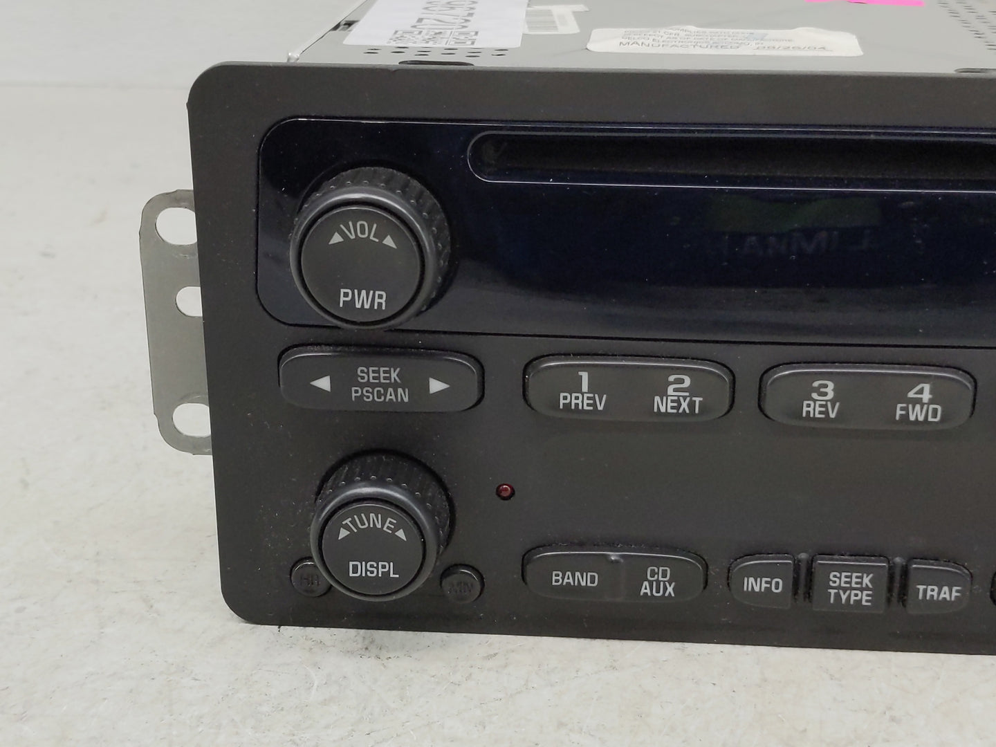 2002-2005 Chevrolet Impala Radio AM FM Cd Player Receiver Replacement P/N:10335223 Fits Fits 2002 2003 2004 2005 OEM Used Au