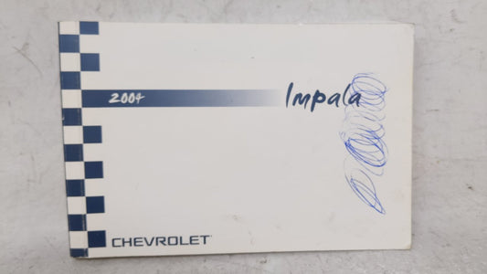 2004 Chevrolet Impala Owners Manual Book Guide OEM Used Auto Parts - Oemusedautoparts1.com