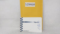 2004 Chevrolet Impala Owners Manual Book Guide OEM Used Auto Parts - Oemusedautoparts1.com