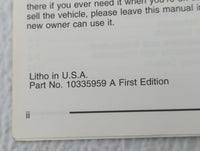 2004 Chevrolet Impala Owners Manual Book Guide P/N:10335959 A OEM Used Auto Parts - Oemusedautoparts1.com