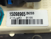 2004 Chevrolet S10 Blazer Climate Control Module Temperature AC/Heater Replacement P/N:15098965 Fits OEM Used Auto Parts - O