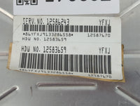 2004 Chevrolet S10 Blazer PCM Engine Control Computer ECU ECM PCU OEM P/N:12583659 12586243 Fits Fits 2005 OEM Used Auto Par