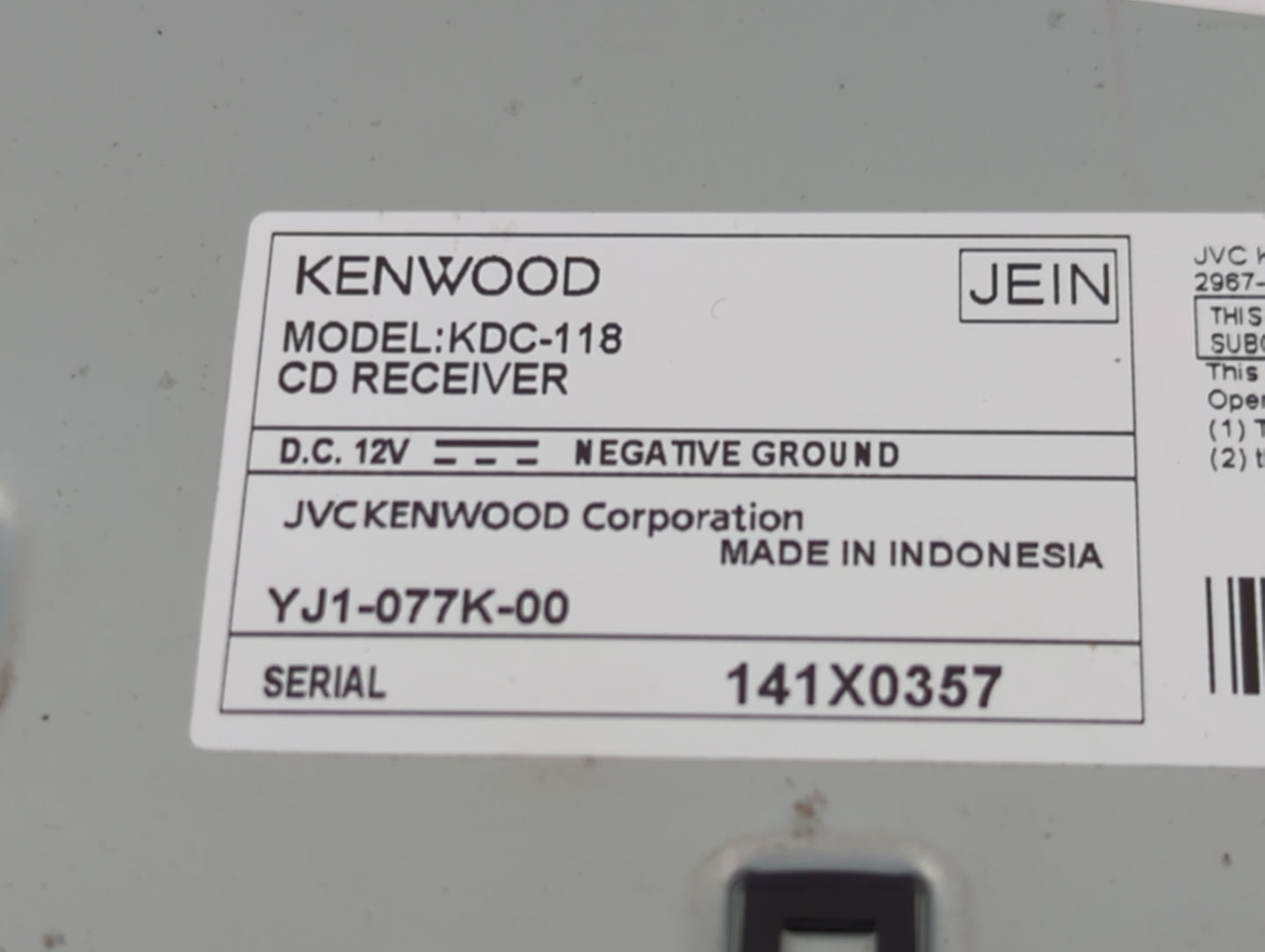 2003-2005 Chevrolet Silverado 1500 Radio AM FM Cd Player Receiver Replacement P/N:YJ1-077K-00 Fits Fits 2003 2004 2005 OEM U