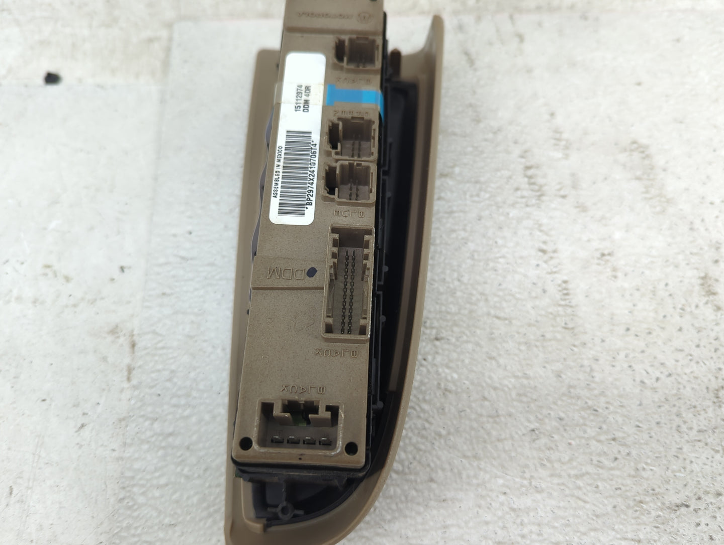 2003-2006 Chevrolet Suburban 1500 Master Power Window Switch Replacement Driver Side Left P/N:15112974 BP2974X2410706T4 Fits