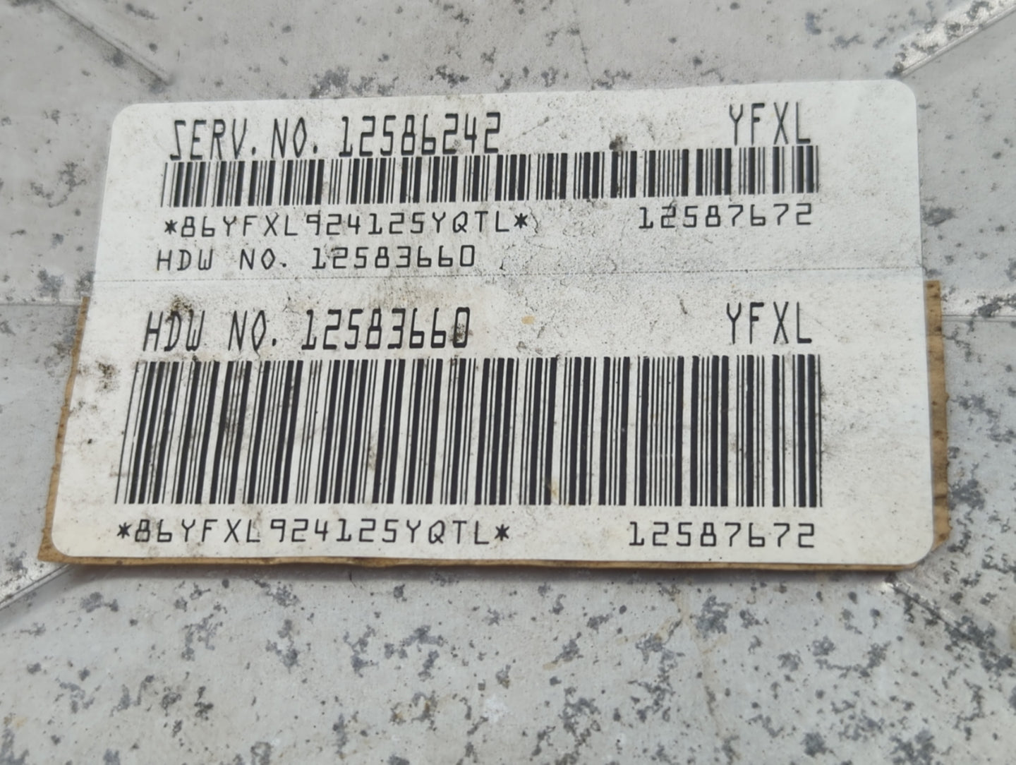 2003-2006 Chevrolet Tahoe PCM Engine Control Computer ECU ECM PCU OEM P/N:12586242 12583660 Fits Fits 2003 2004 2005 2006 20