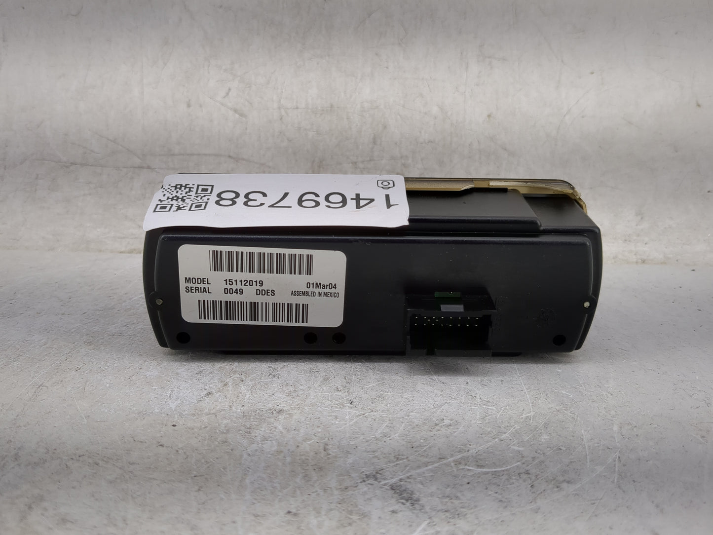2003-2006 Chevrolet Tahoe Climate Control Module Temperature AC/Heater Replacement P/N:15112019 Fits Fits 2003 2004 2005 200
