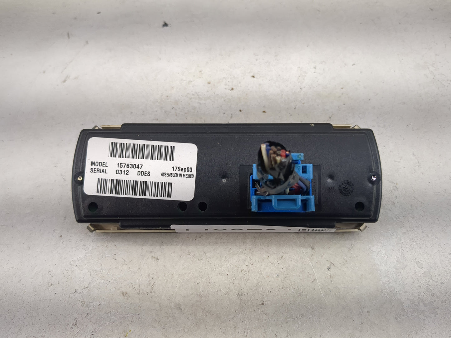 2003-2006 Chevrolet Tahoe Climate Control Module Temperature AC/Heater Replacement P/N:15763047 Fits Fits 2003 2004 2005 200