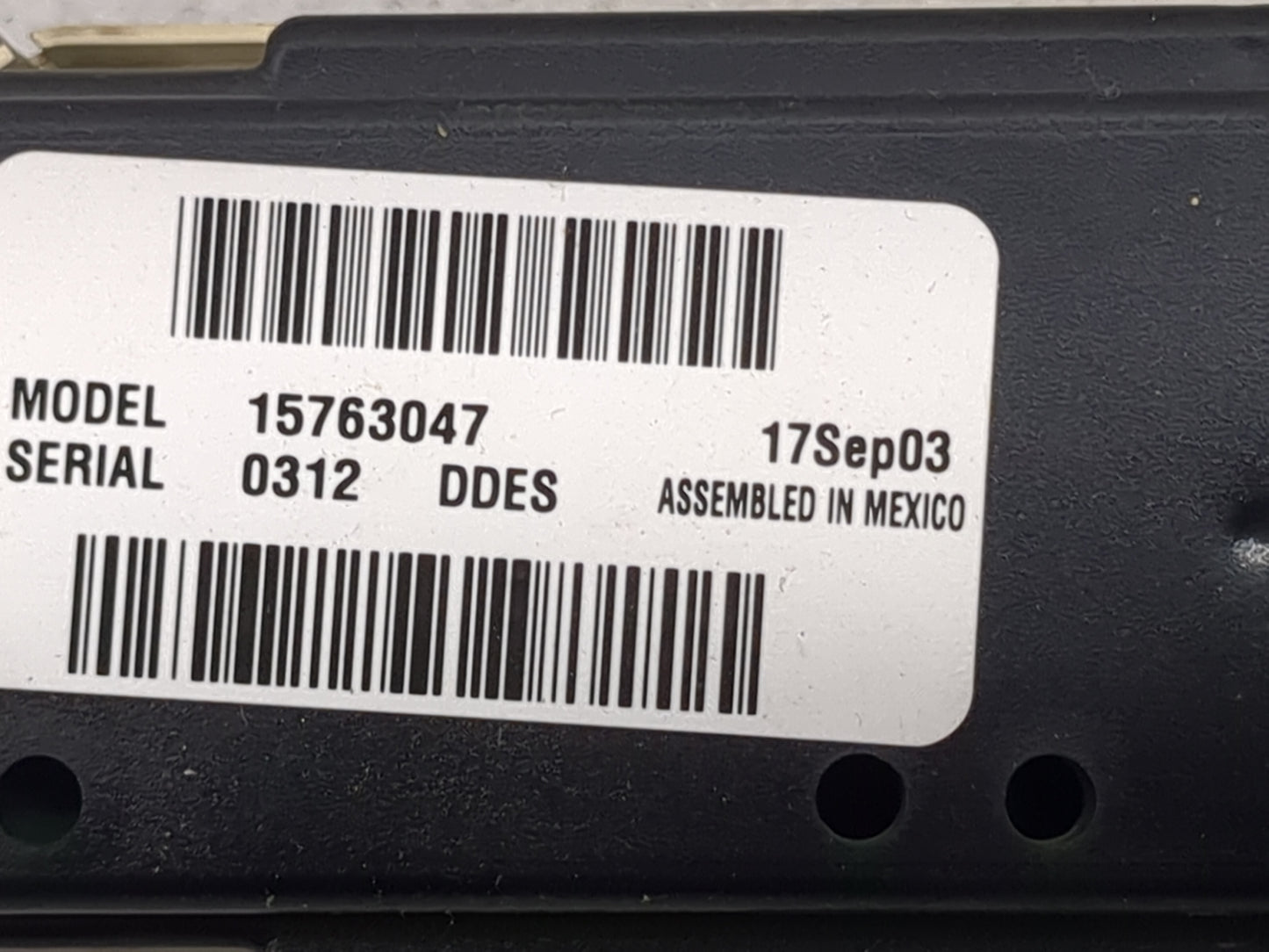 2003-2006 Chevrolet Tahoe Climate Control Module Temperature AC/Heater Replacement P/N:15763047 Fits Fits 2003 2004 2005 200