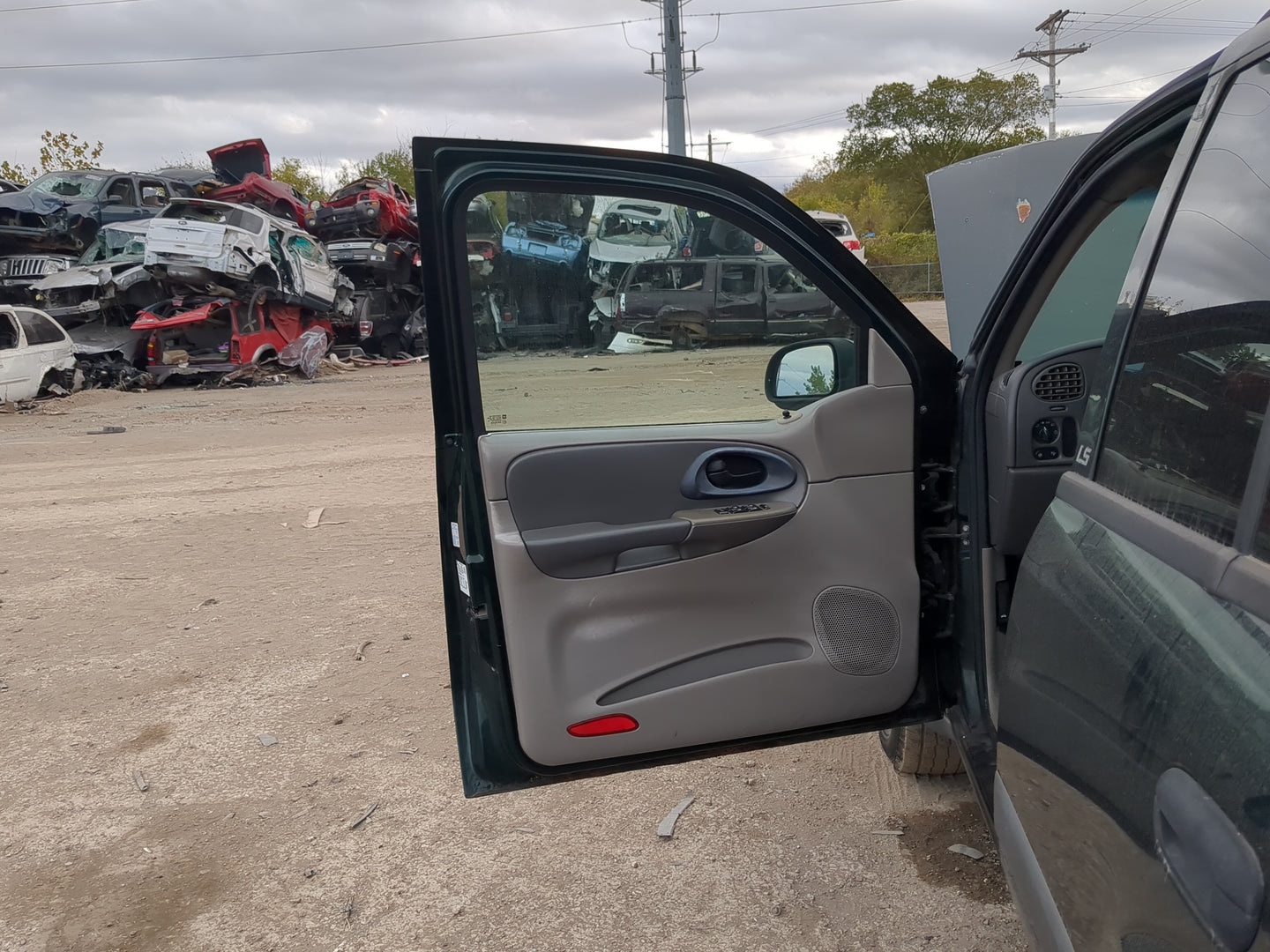2002-2004 Chevrolet Trailblazer Driver Front Door Oem 1190028 - Oemusedautoparts1.com