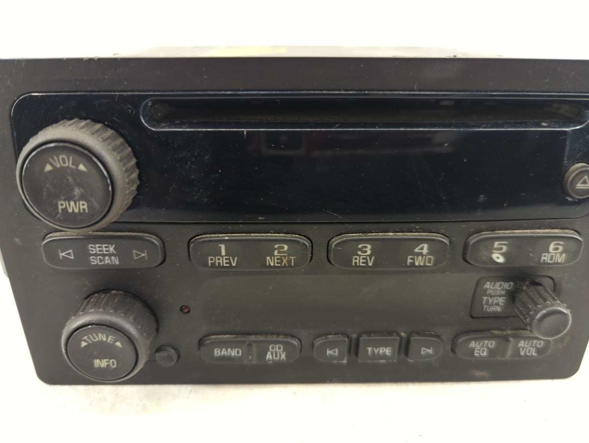 2003-2005 Chevrolet Trailblazer Radio AM FM Cd Player Receiver Replacement P/N:15850275 28043565 Fits Fits 2003 2004 2005 20