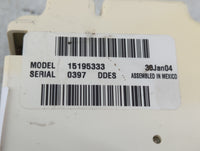 2003-2009 Chevrolet Trailblazer Climate Control Module Temperature AC/Heater Replacement P/N:15195333 Fits OEM Used Auto Par