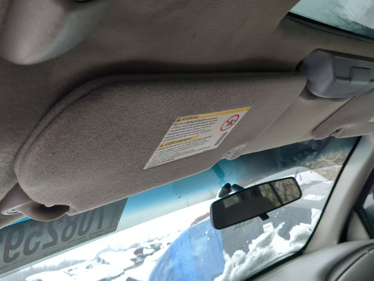 2002-2004 Chevrolet Trailblazer Sun Visor Shade Replacement Driver Left Mirror Fits Fits 2002 2003 2004 OEM Used Auto Parts 