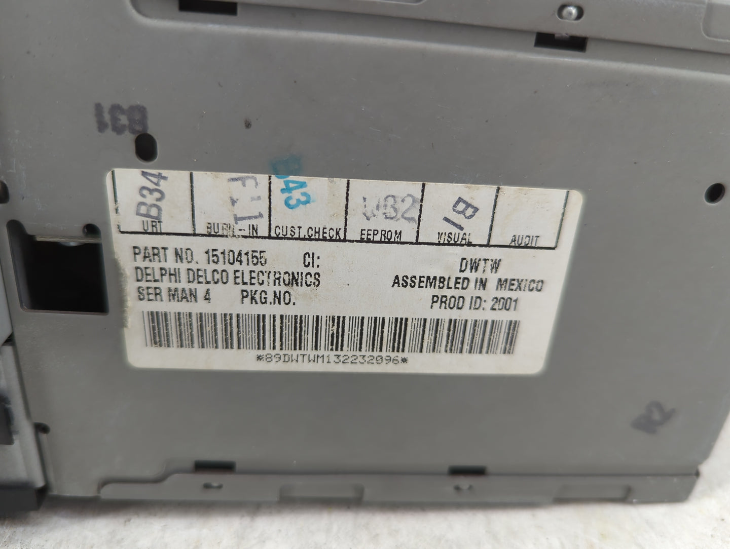 2003-2005 Chevrolet Trailblazer Radio AM FM Cd Player Receiver Replacement Fits Fits 2003 2004 2005 2006 OEM Used Auto Parts
