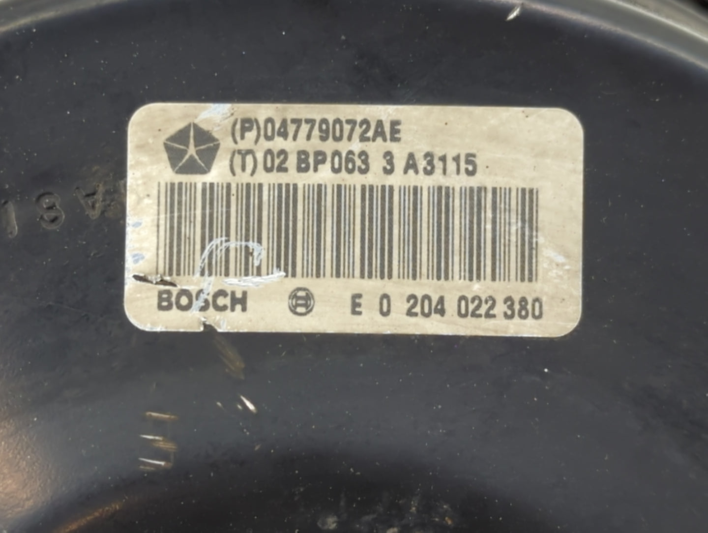 1998-2004 Chrysler Concorde Power Brake Booster Oem - Oemusedautoparts1.com