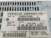 2004-2008 Chrysler Pacifica Radio AM FM Cd Player Receiver Replacement P/N:P05094031AF P05094564AB Fits OEM Used Auto Parts 