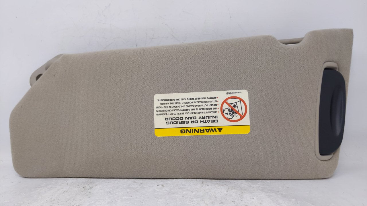 2004 Chrysler Pacifica Sun Visor Shade Replacement Passenger Right Mirror Fits OEM Used Auto Parts - Oemusedautoparts1.com