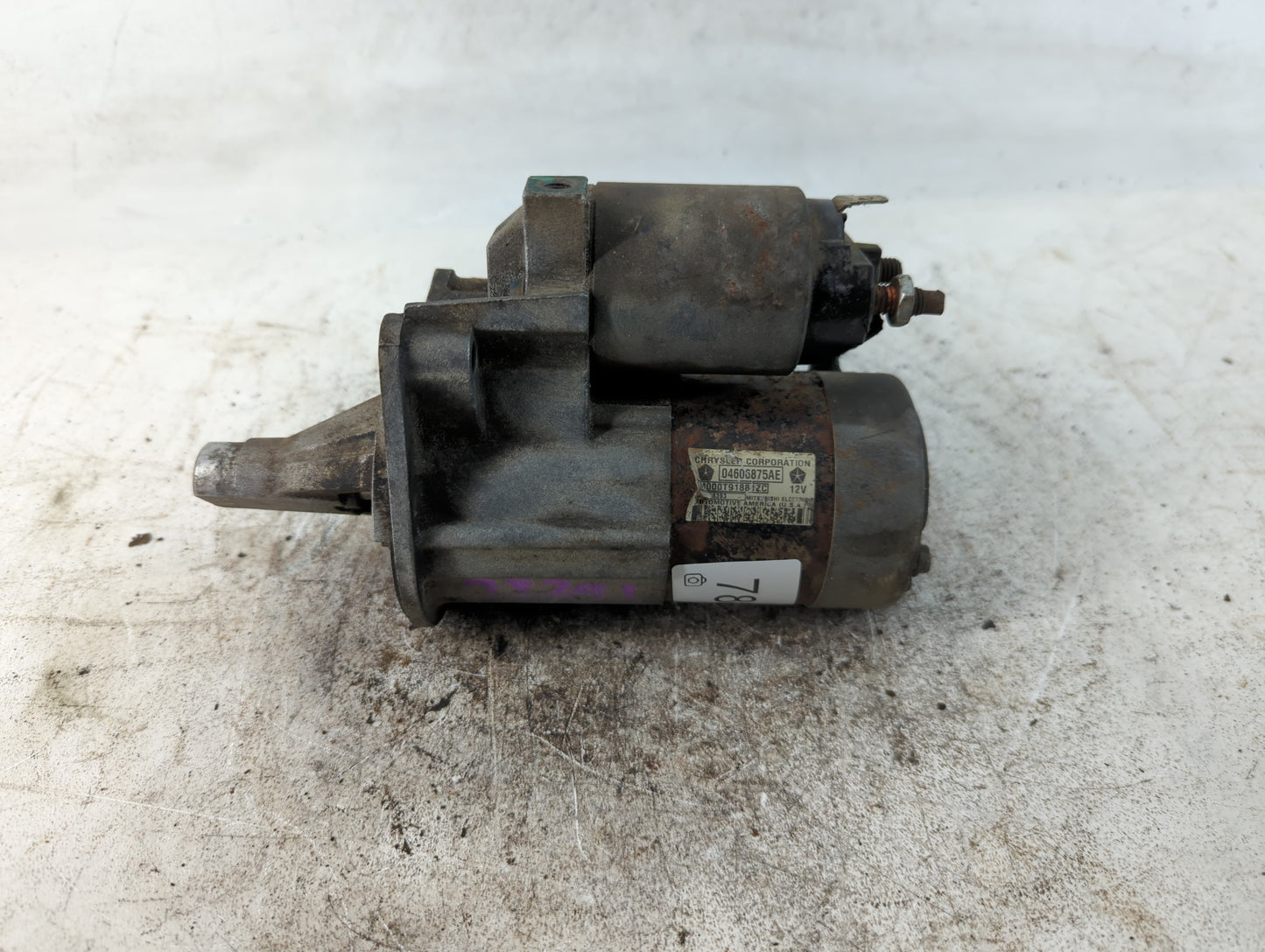 2003-2006 Chrysler Sebring Car Starter Motor Solenoid OEM P/N:M000T91881ZC 04606875AE Fits Fits 2003 2004 2005 2006 OEM Used