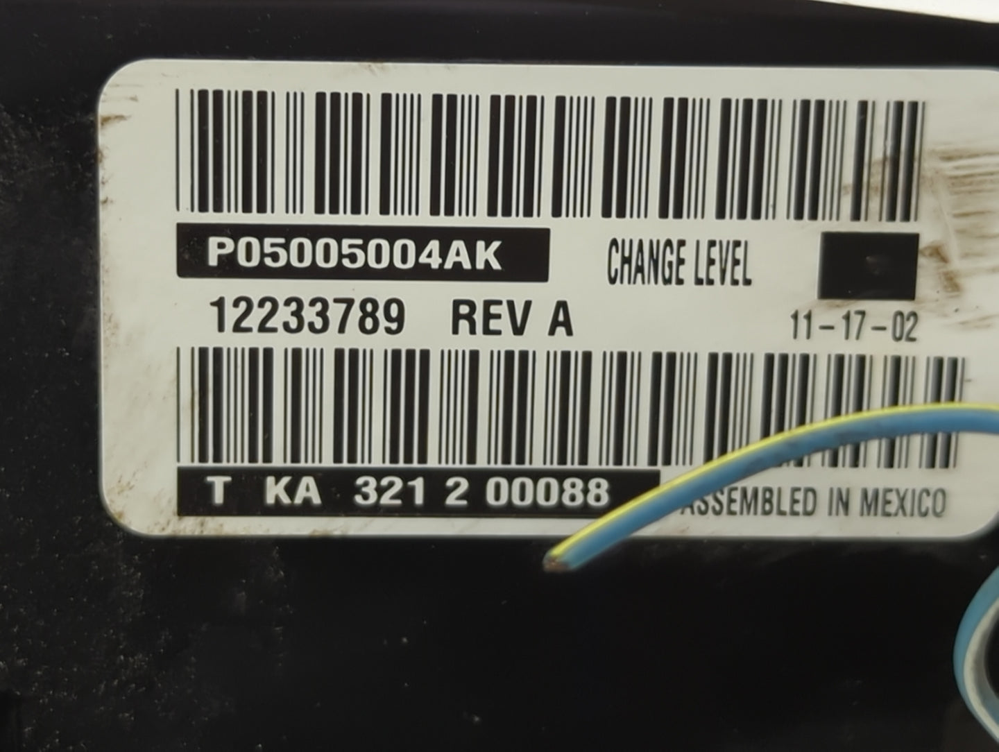 2004 Chrysler Town & Country Climate Control Module Temperature AC/Heater Replacement P/N:12233789 P05005004AK Fits OEM Used
